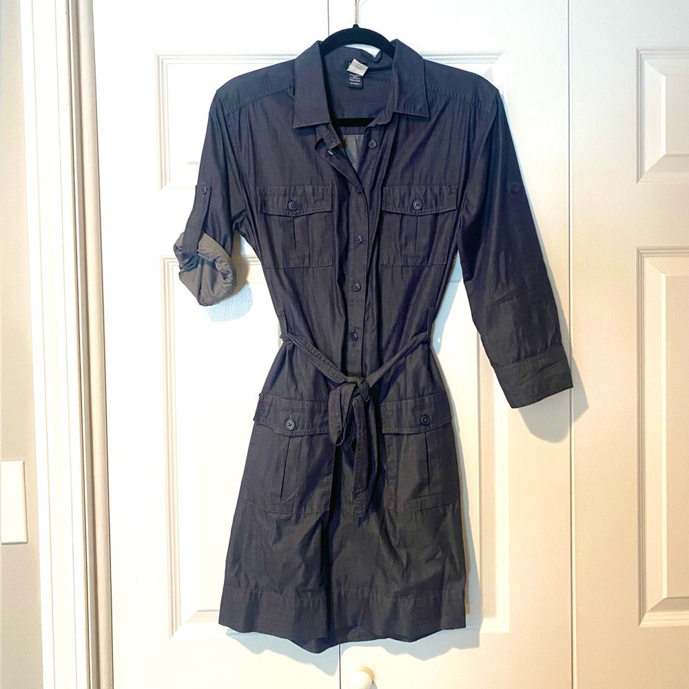 J.Crew factory denim shirt dress